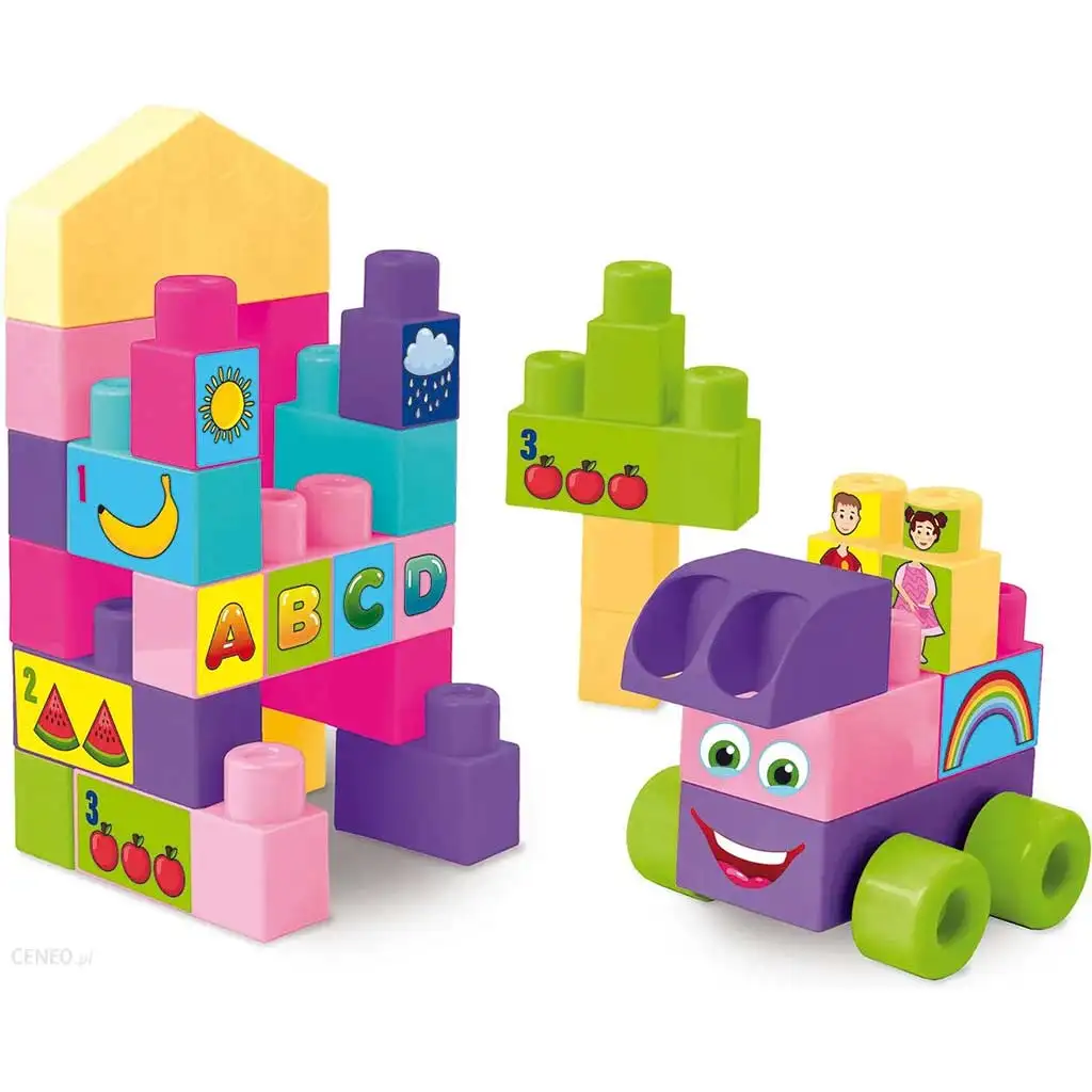 Großes Baustein-Set mit rosa Elementen 26-teilig - Wader kép 2