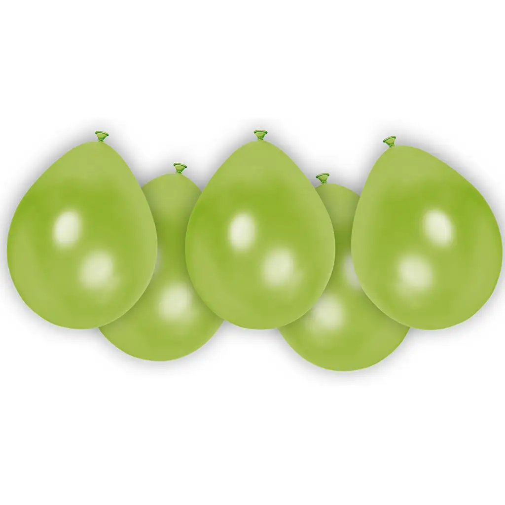 Grünes Latex-Luftballon-Set, 8 Stück