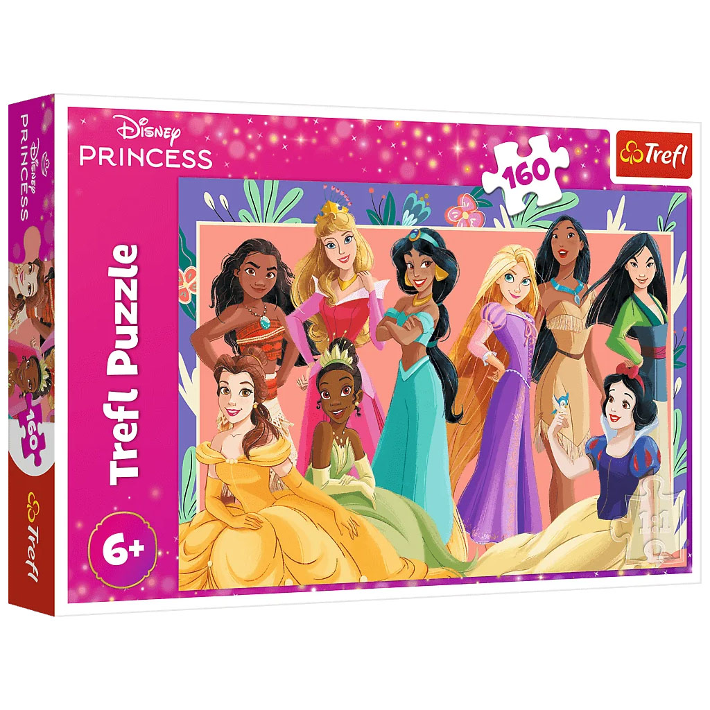 Gruppenbild der Disney-Prinzessinnen, 160-teiliges Puzzle – Trefl