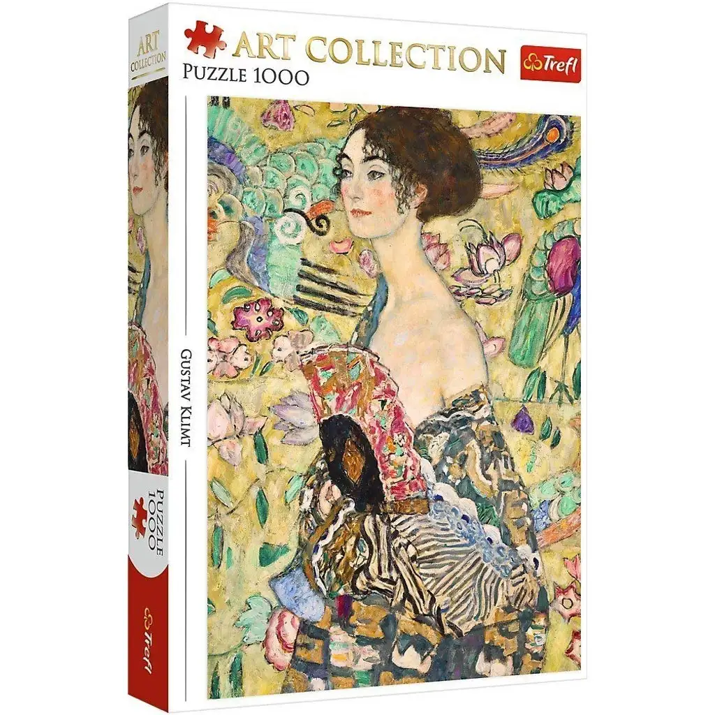 Gustav Klimt: Die Dame mit Fächer 1000-teilige Puzzle - Trefl kép 1