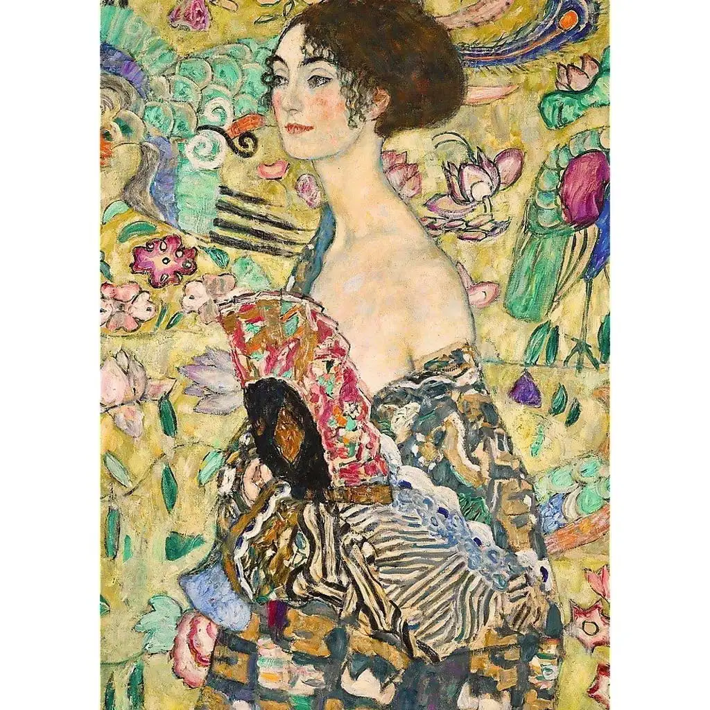 Gustav Klimt: Die Dame mit Fächer 1000-teilige Puzzle - Trefl kép 2