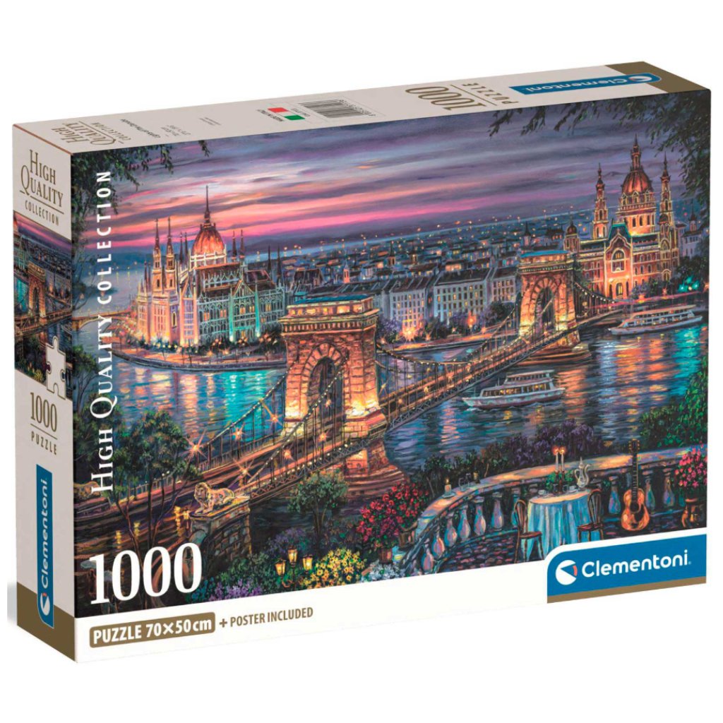 HQC Die Lichter der Donau Puzzle 1000 Teile - Clementoni