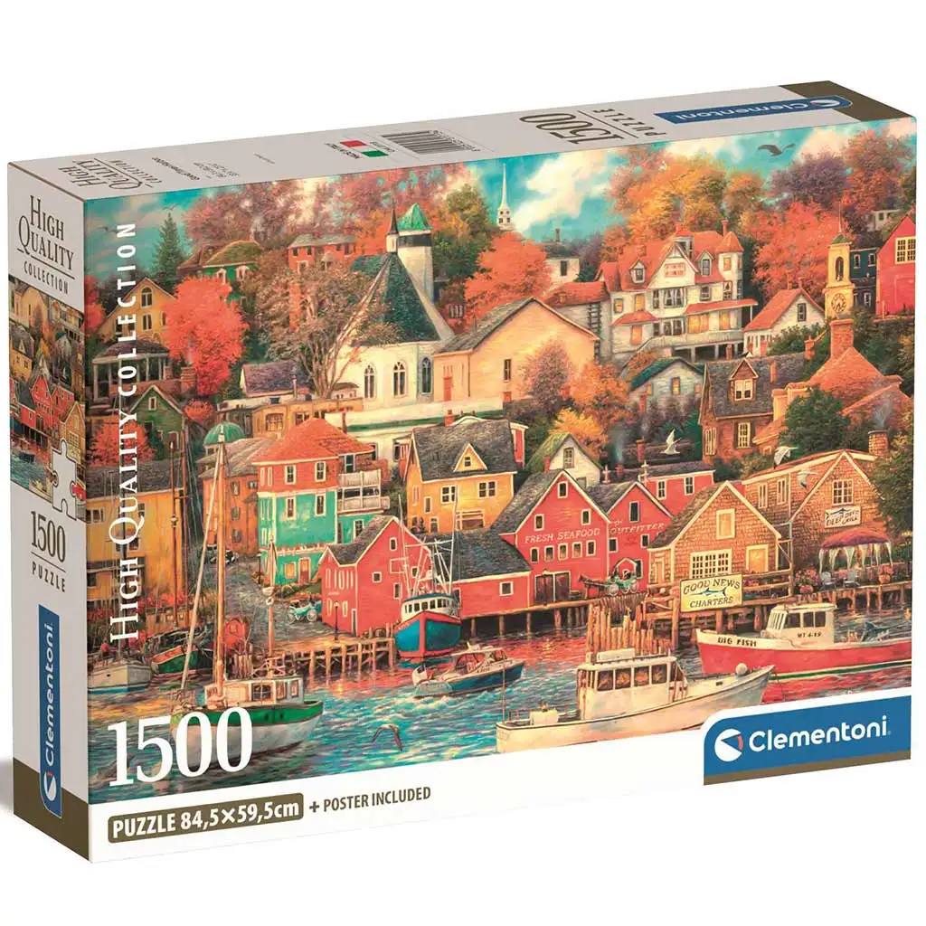 Hafenstadt 1500-teiliges HQC Puzzle 84,5x59,5cm - Clementoni
