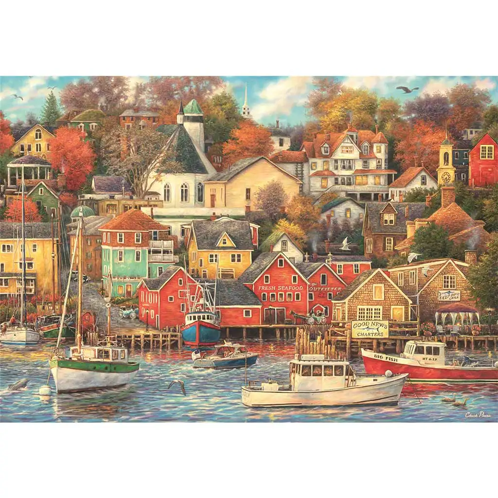 Hafenstadt 1500-teiliges HQC Puzzle 84,5x59,5cm - Clementoni kép 2
