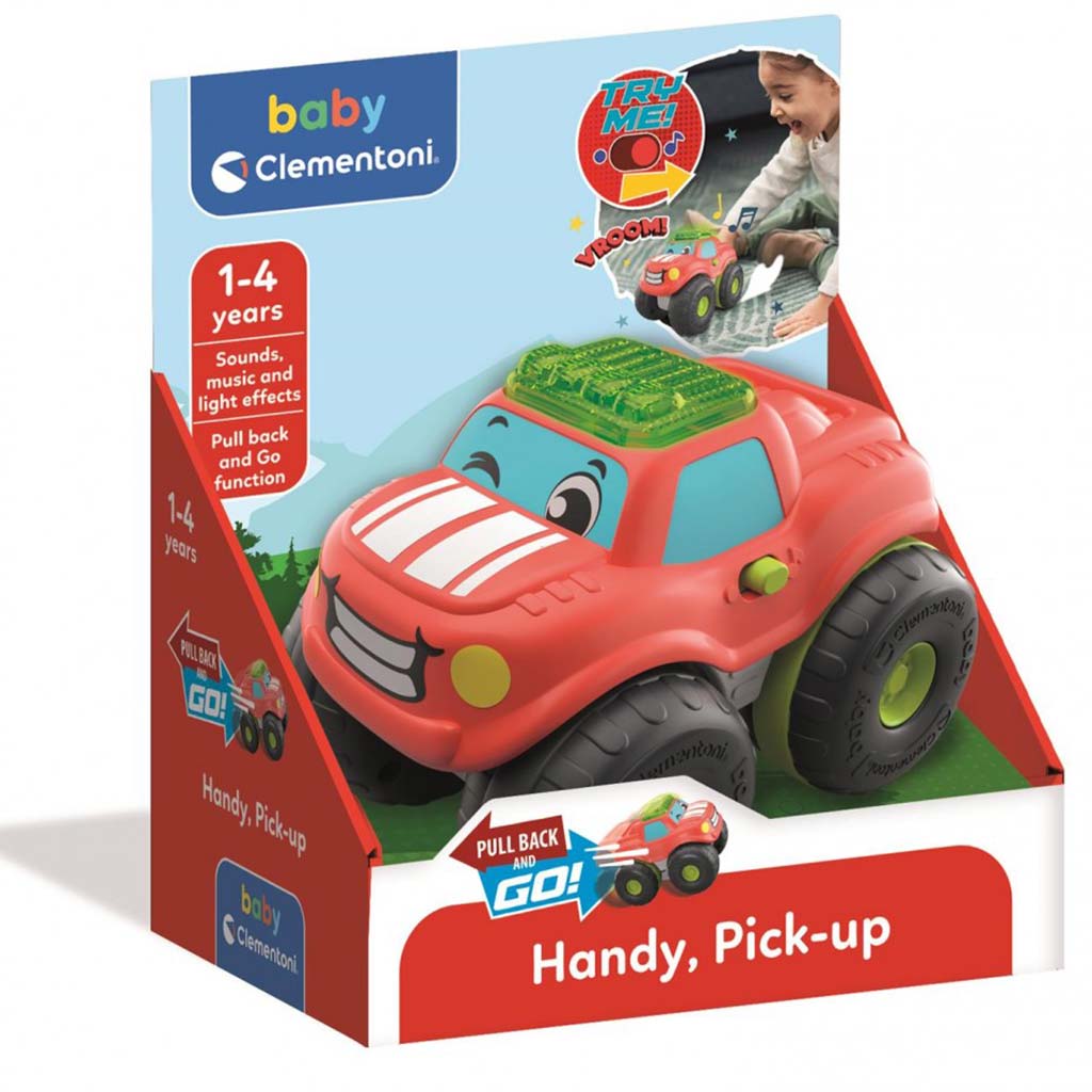 Handy, rückziehauto Baby Pick-up mit Sound und Licht – Clementoni