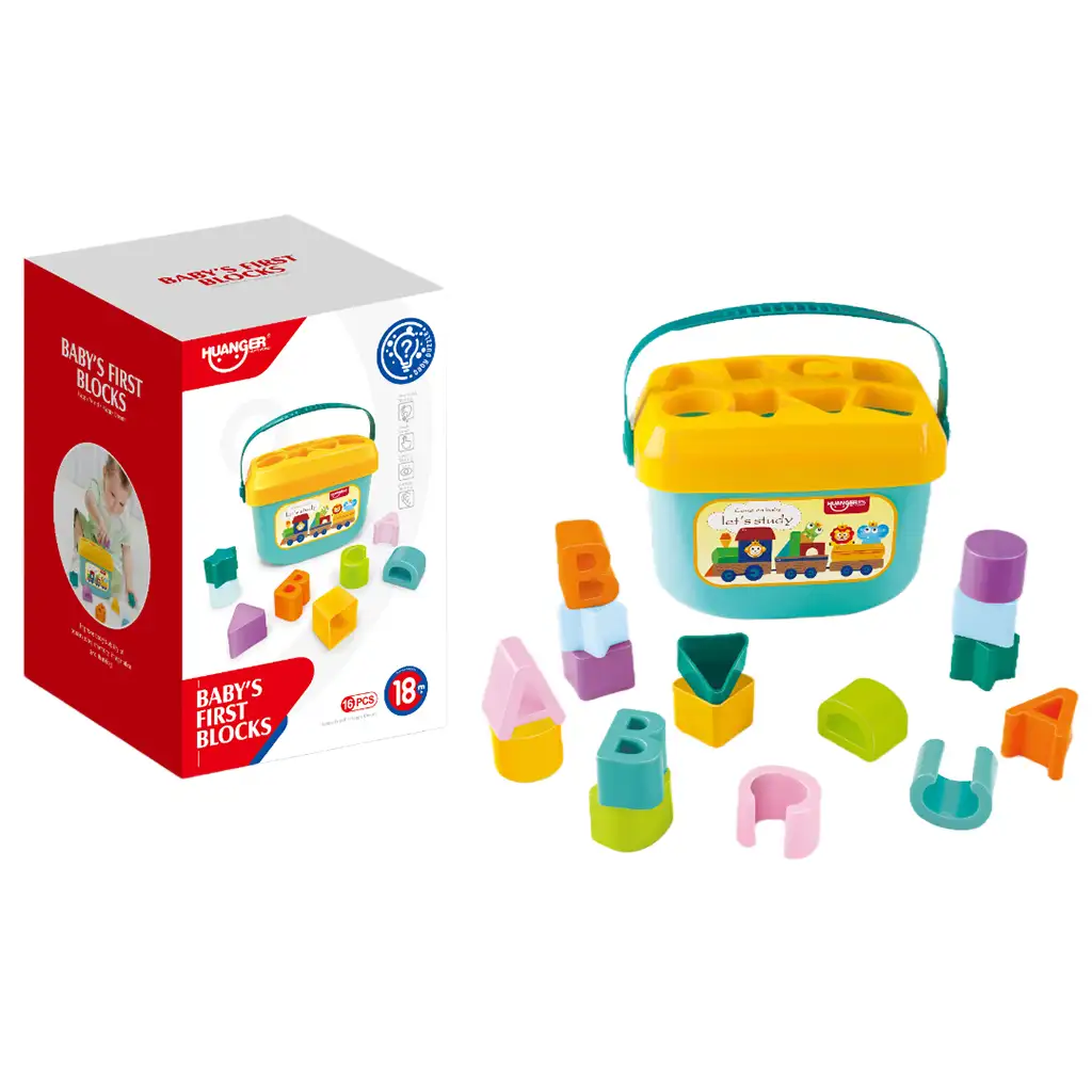 Happy World: Bunte Formensortierer mit Buchstaben und Formen kép 1