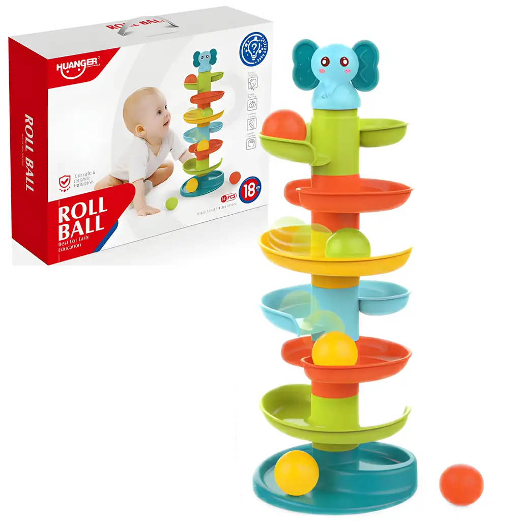 Happy World: Fröhliche Elefanten-Kugelbahn 47cm