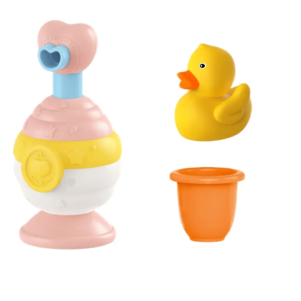 Happy World: Kleines Enten-Badespielzeug-Set in zwei Varianten kép 2