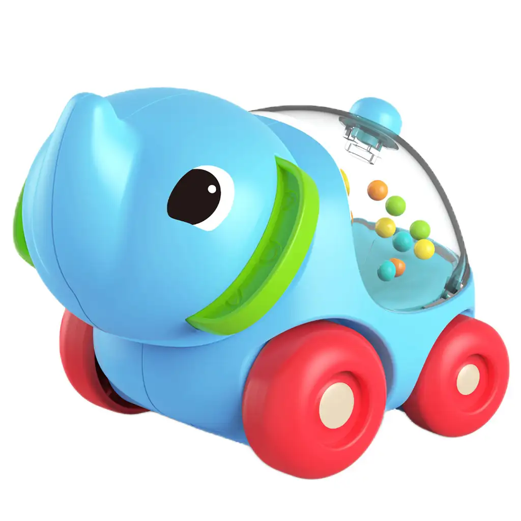 Happy World: Rollender Rassel-Elefant 11cm kép 3