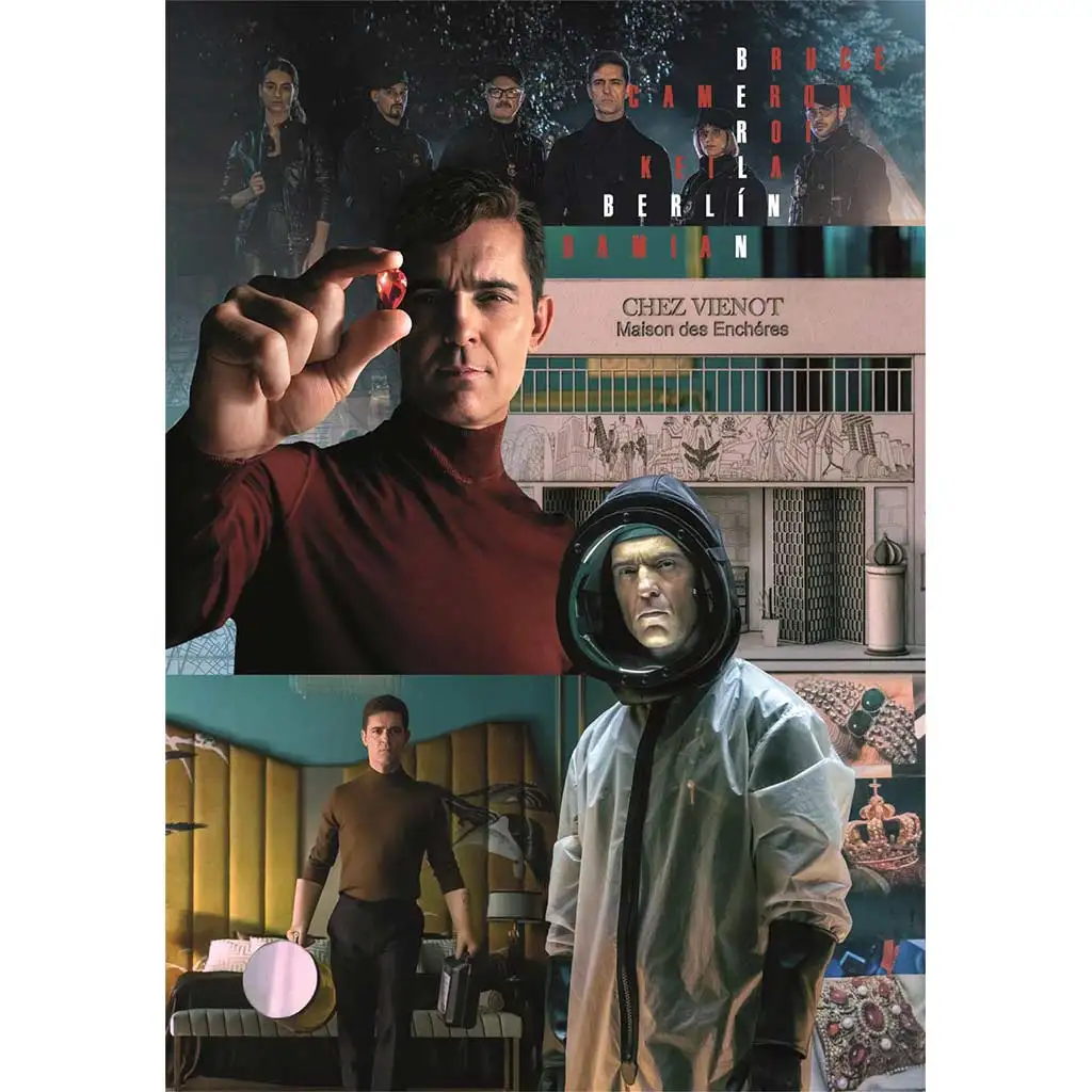 Haus des Geldes: Berlin spannende Szenen 1000-teilige Compact-Puzzle 50x70cm - Clementoni kép 2