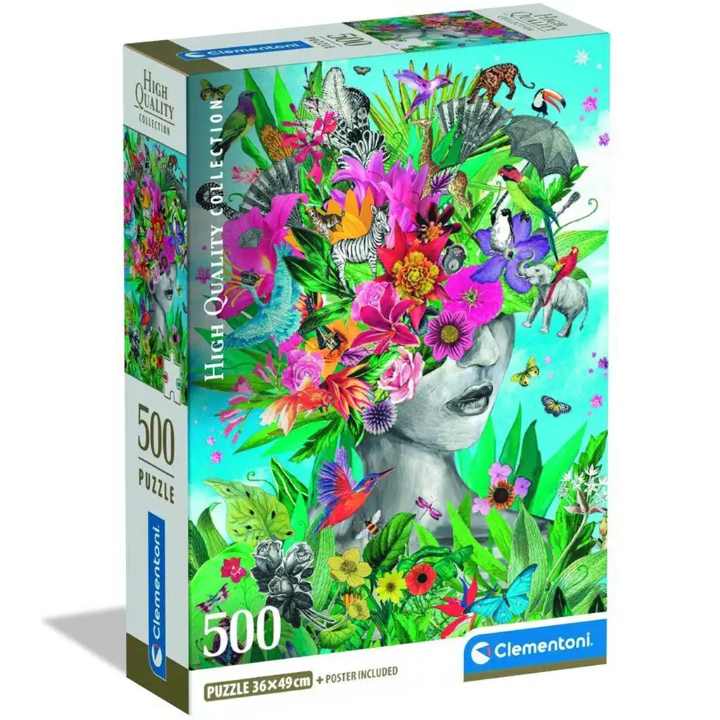 Head in the Jungle HQC 500 Teile Puzzle - Clementoni