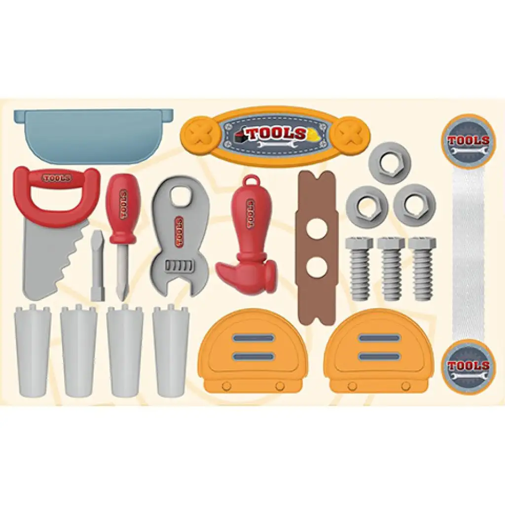 Heimwerker-Set in klappbarem Koffer, 25-teiliges Set kép 2