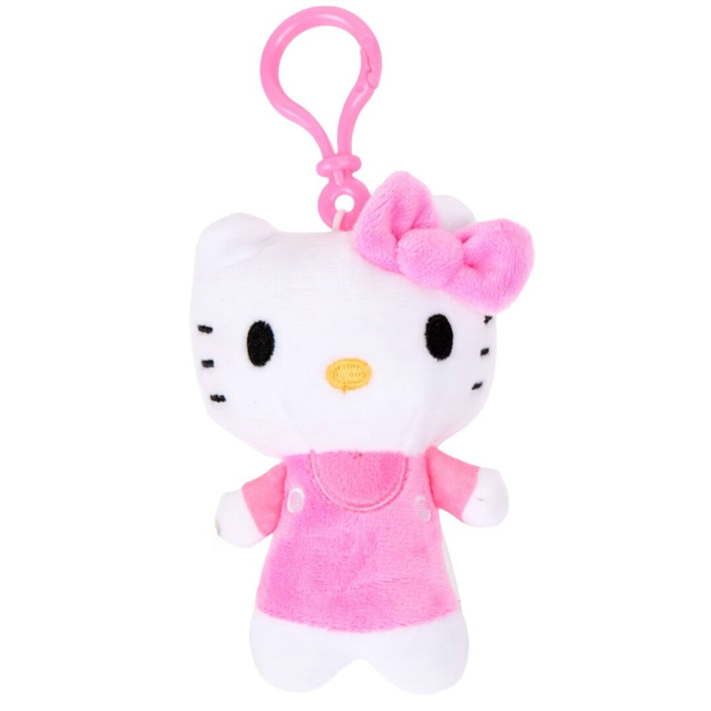 Hello Kitty Plüsch-Taschenclip, 12 cm – lila