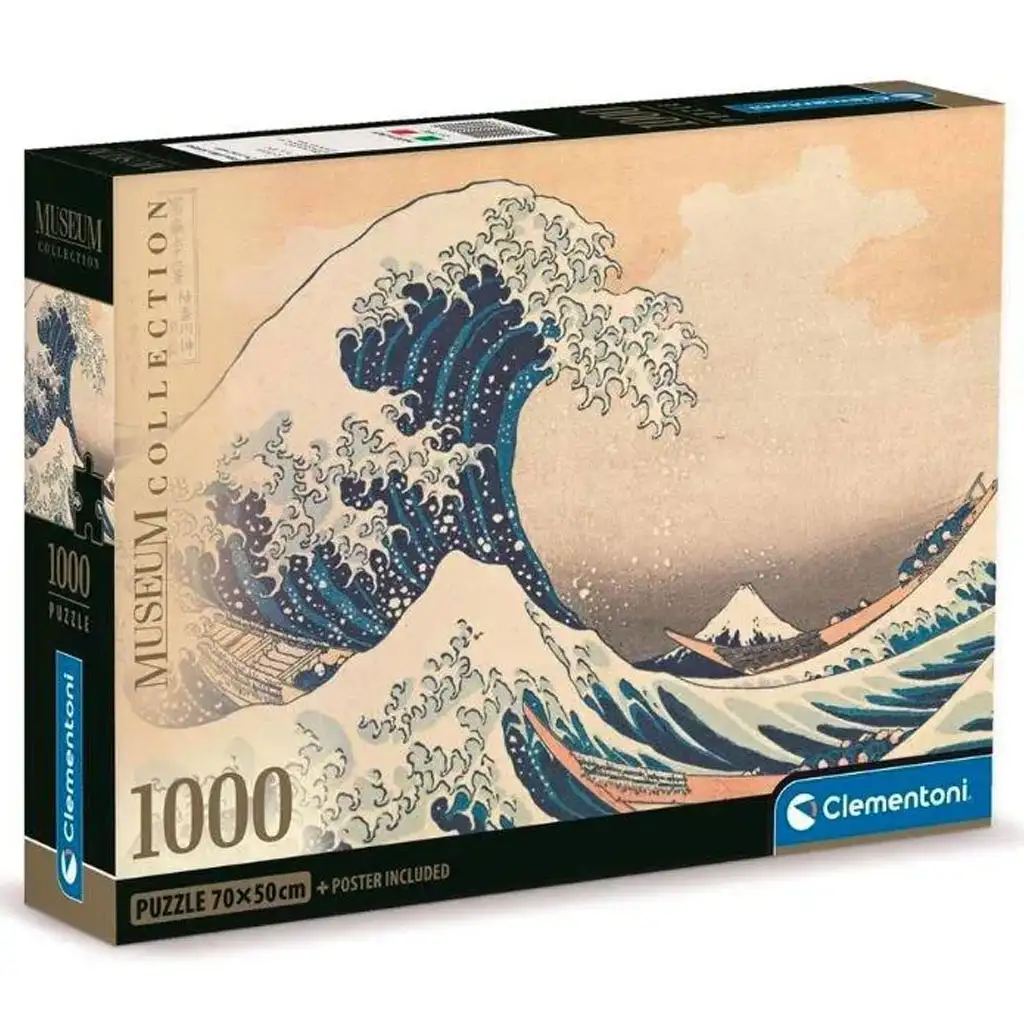 Hokusai - Die große Welle vor Kanagawa 1000-teilige Puzzle - Clementoni