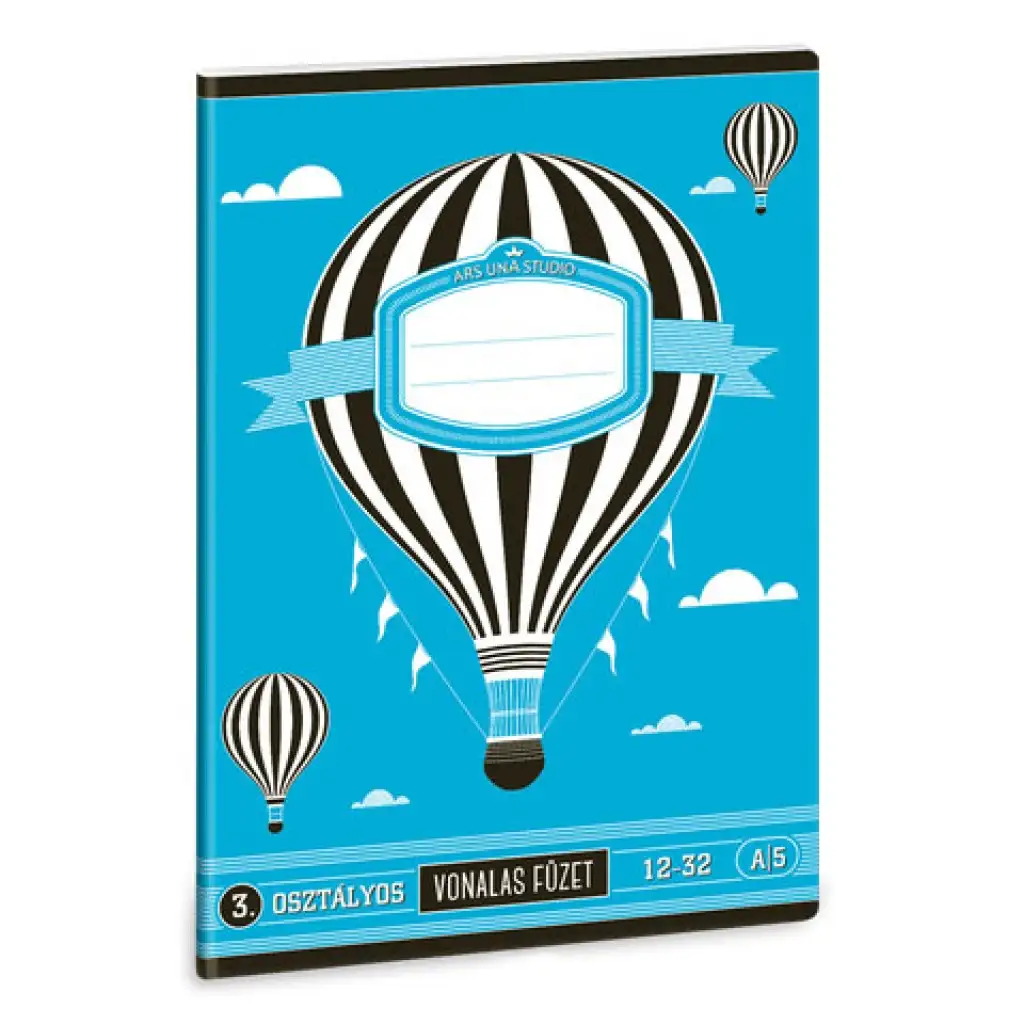 Heißluftballon liniertes Heft A/5 3. Klasse