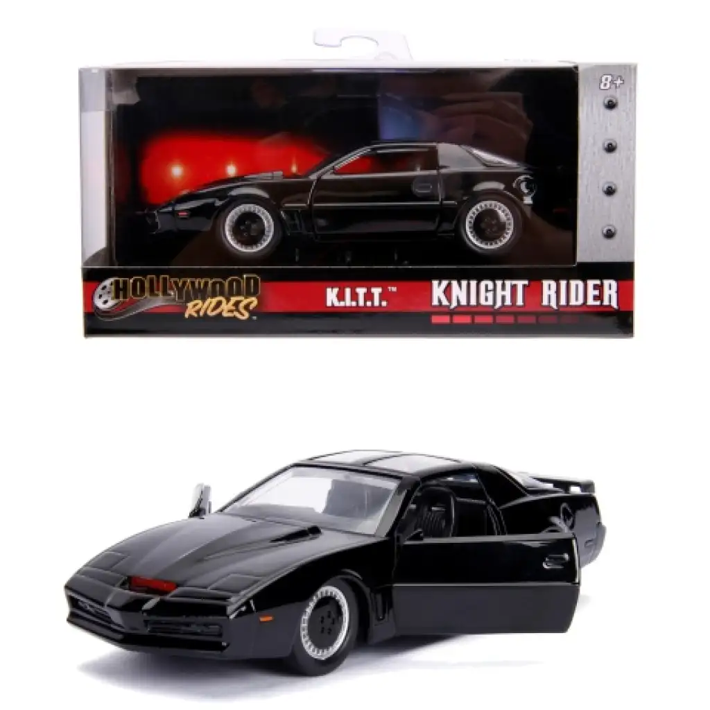 Hollywood Rides - Knight Rider: K.I.T.T. Knight 2000 Metall-Automodell 1/32 - Simba Toys kép 1