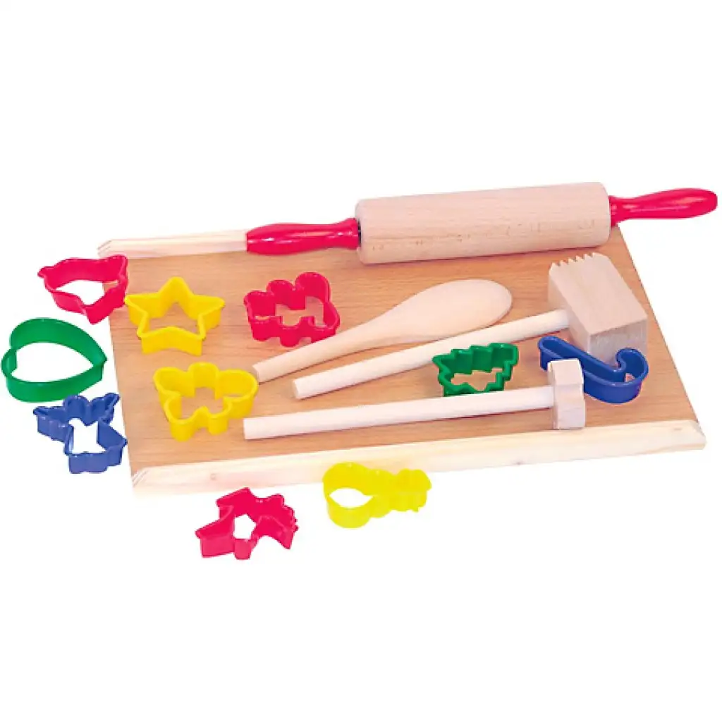 Holz-Küchenzubehör-Set mit 15 Teilen