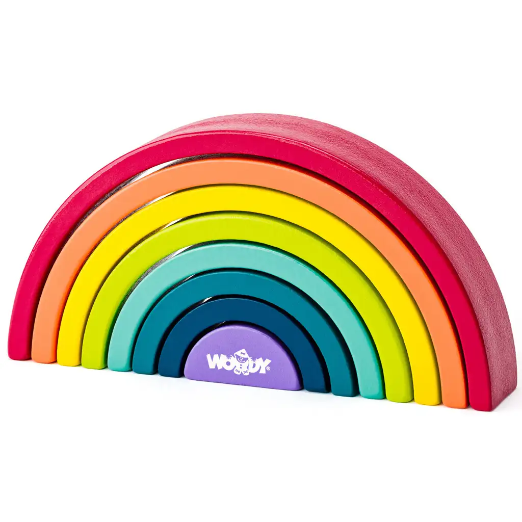 Holz Regenbogen Balance Geschicklichkeitsspiel - Woodyland