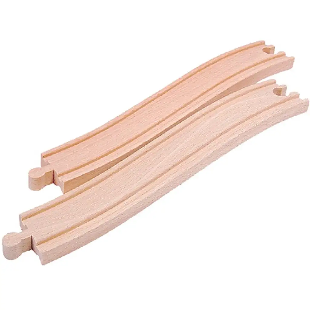 Holz steigende Eisenbahnschiene Zubehör 2 Stück