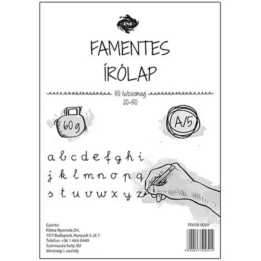 Holzfreier Schreibblock A5, 50 Blatt, Packung