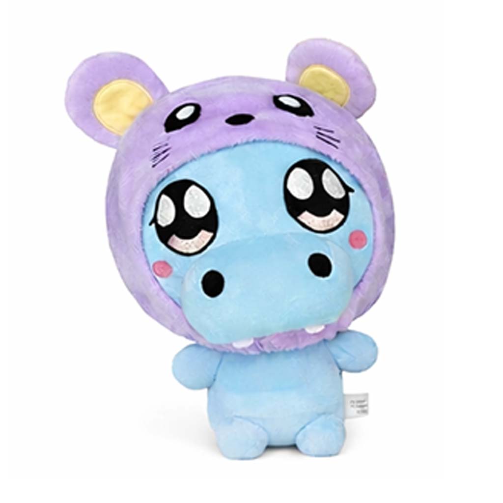 Hoody Kin Academy: Nilpferd-Plüschtier mit Kapuze, 30 cm