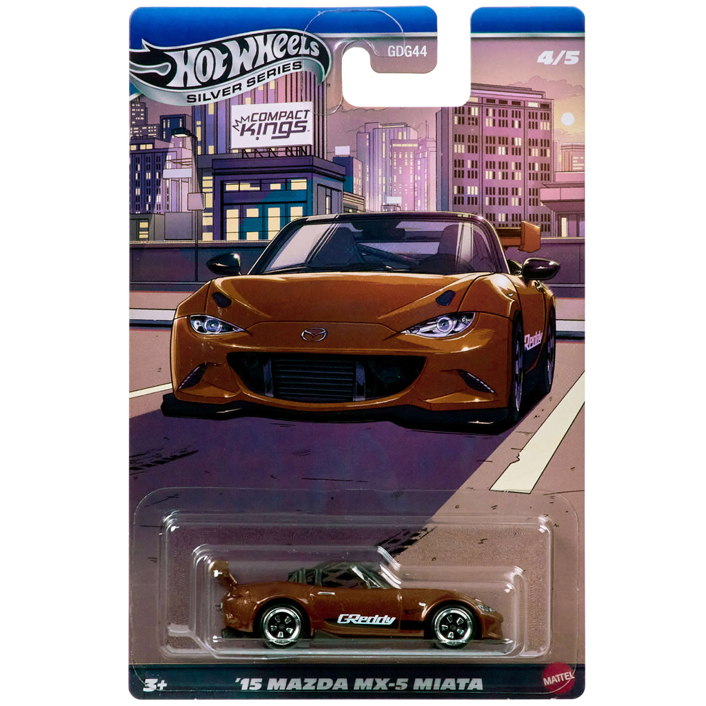 Hot Wheels: ’15 Mazda MX-5 Miata klassisches Modellauto 1/64 – Mattel