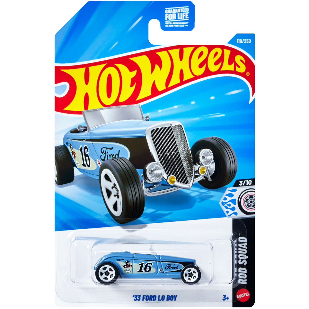 Hot Wheels: ’33 Ford Lo Boy Modellauto im Maßstab 1:64 – Mattel