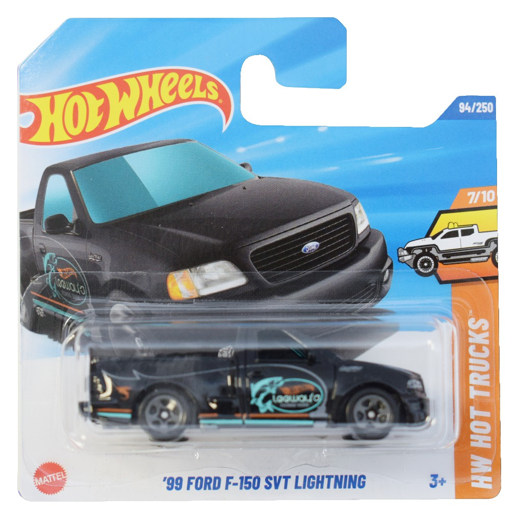 Hot Wheels: 99 Ford F-150 SVT Lightning Spielzeugauto 1/64 - Mattel