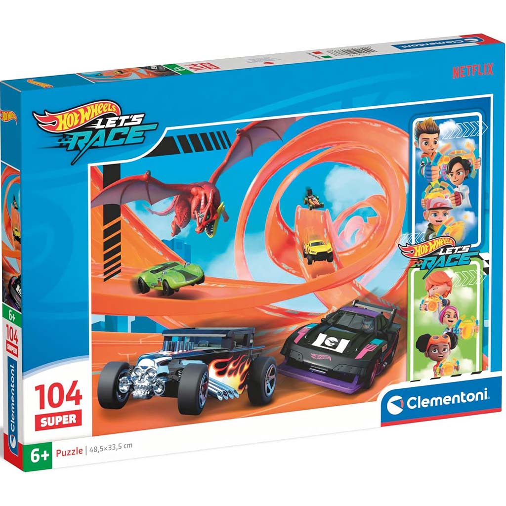 Hot Wheels 104-teiliges Super Puzzle - Clementoni