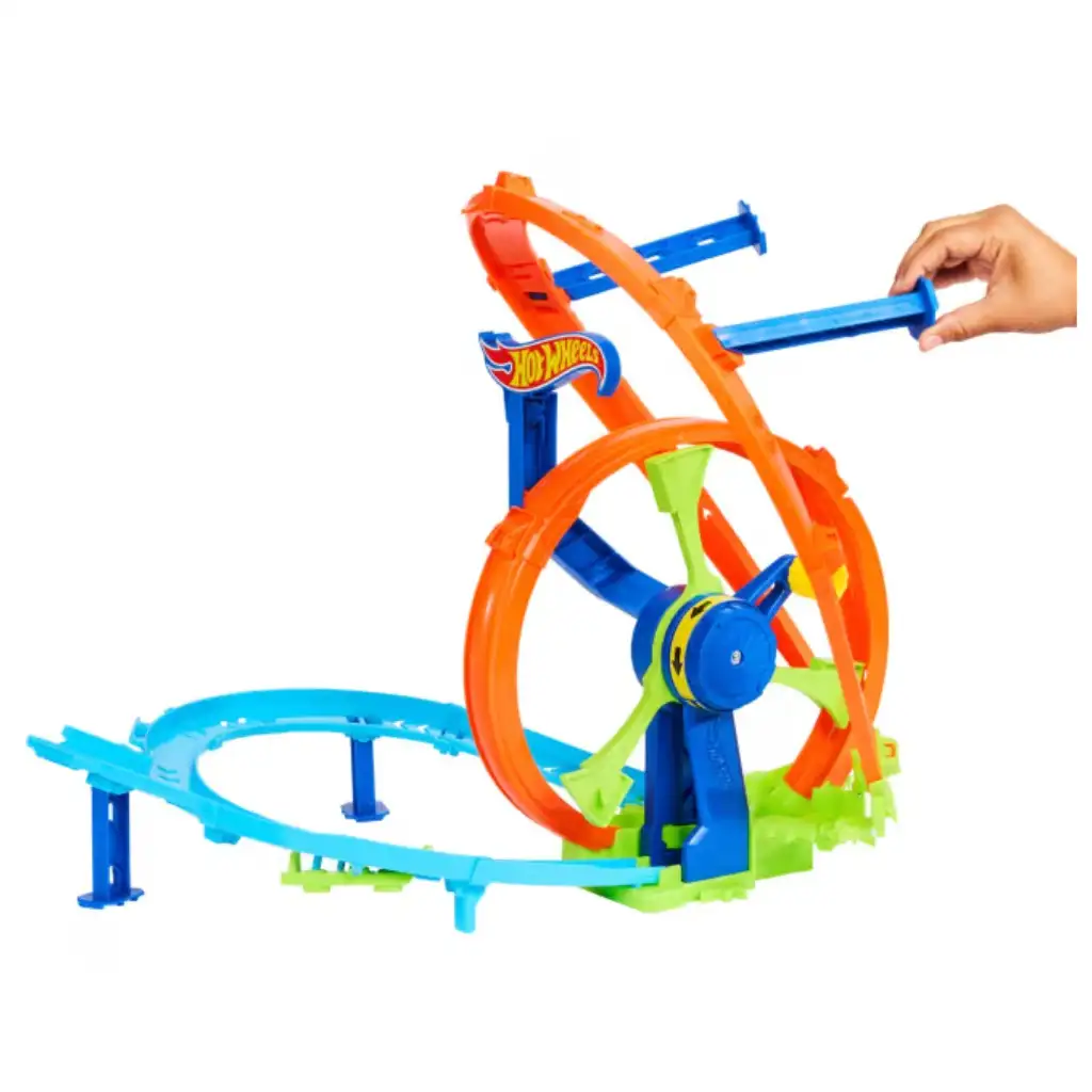 Hot Wheels: Atemberaubendes Turbinen-Trackset - Mattel kép 2
