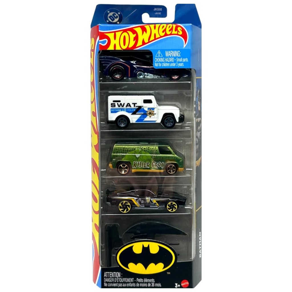 Hot Wheels: Batman Fahrzeuge 5er-Pack - Mattel