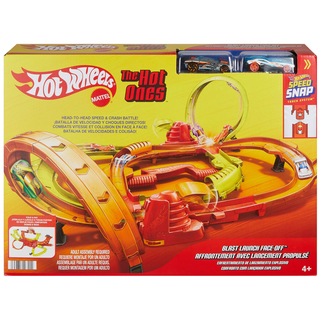 Hot Wheels: Blast Launch Face-Off Crash-Rennstrecken-Set – Mattel