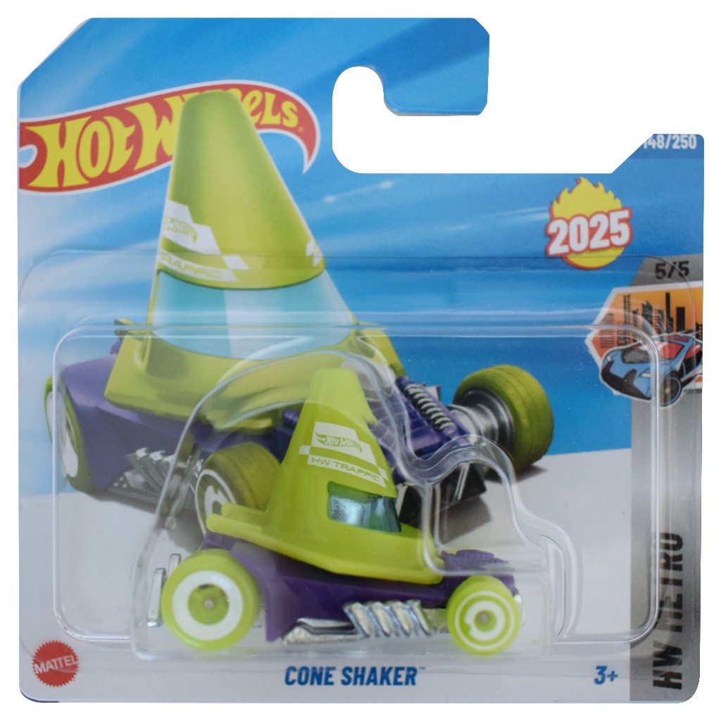 Hot Wheels: Cone Shaker grünes Spielzeugauto 1/64 - Mattel