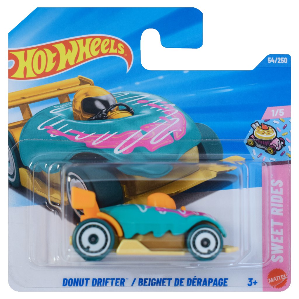 Hot Wheels: Donut Drifter / Beignet De Dérapage grünes Spielzeugauto 1/64 – Mattel