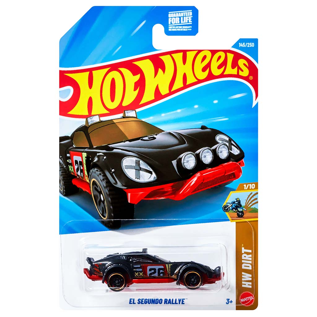 Hot Wheels: El Segundo Rallye rot-schwarzes Modellauto 1:64 - Mattel