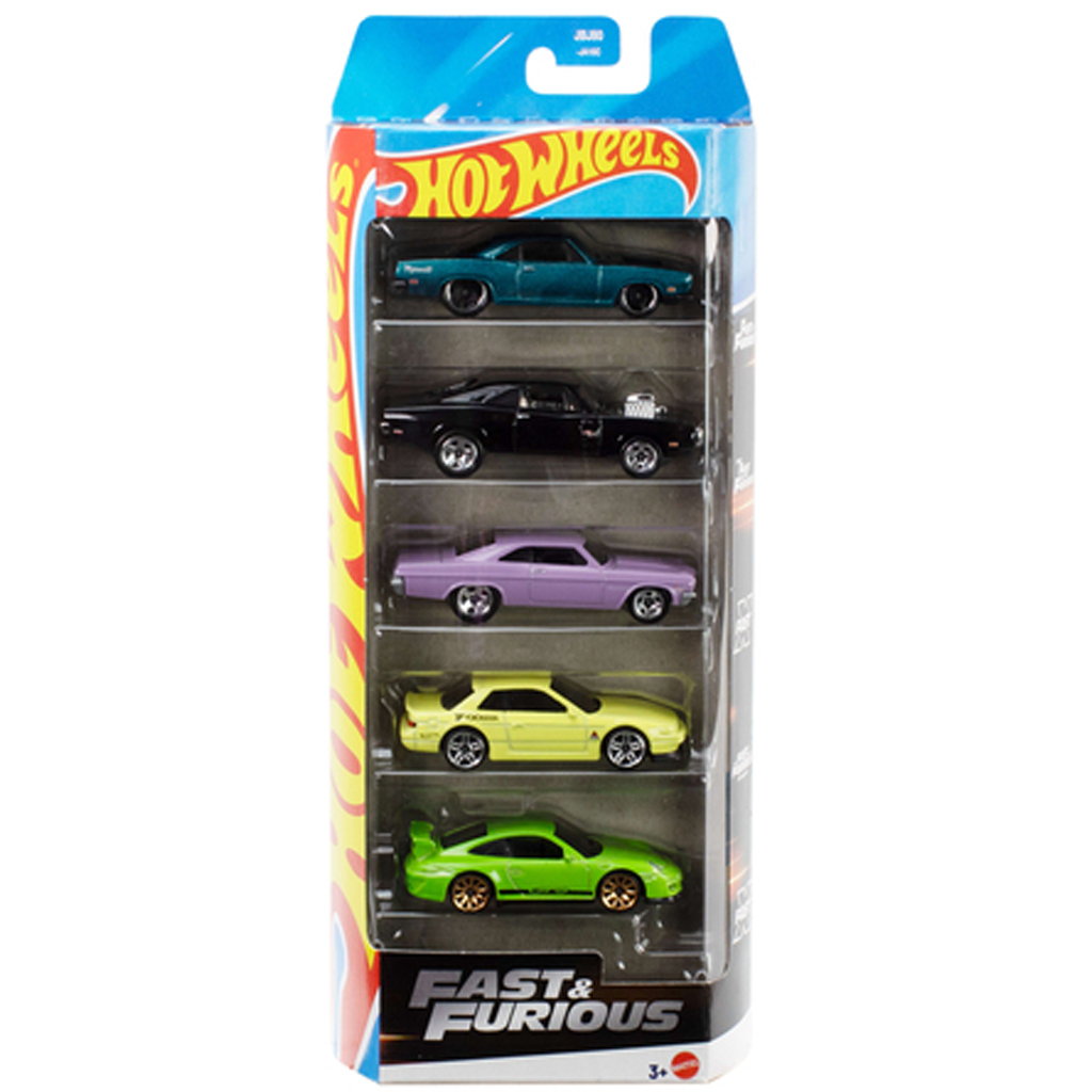 Hot Wheels: Fast & Furious 5er-Autoset 1/64 – Mattel