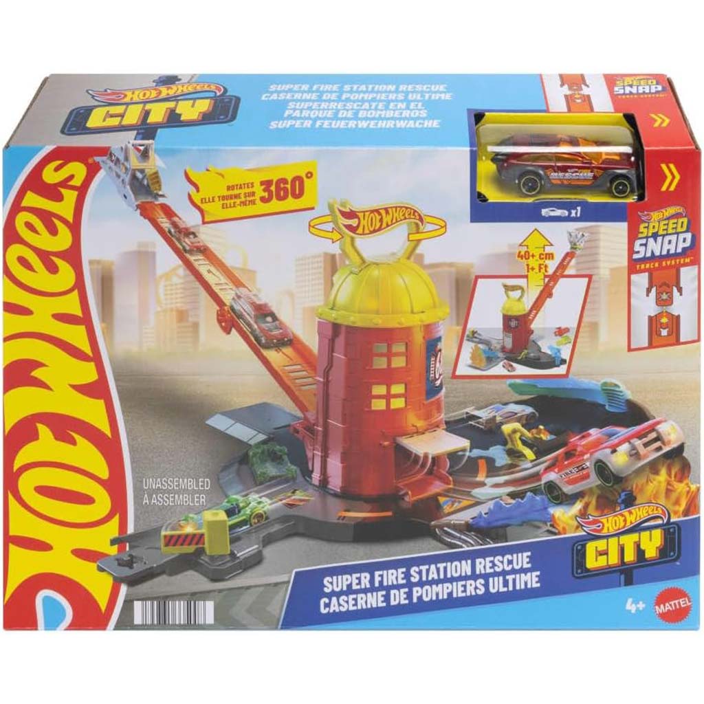 Hot Wheels: Feuerwehrturm-Spielset – Mattel