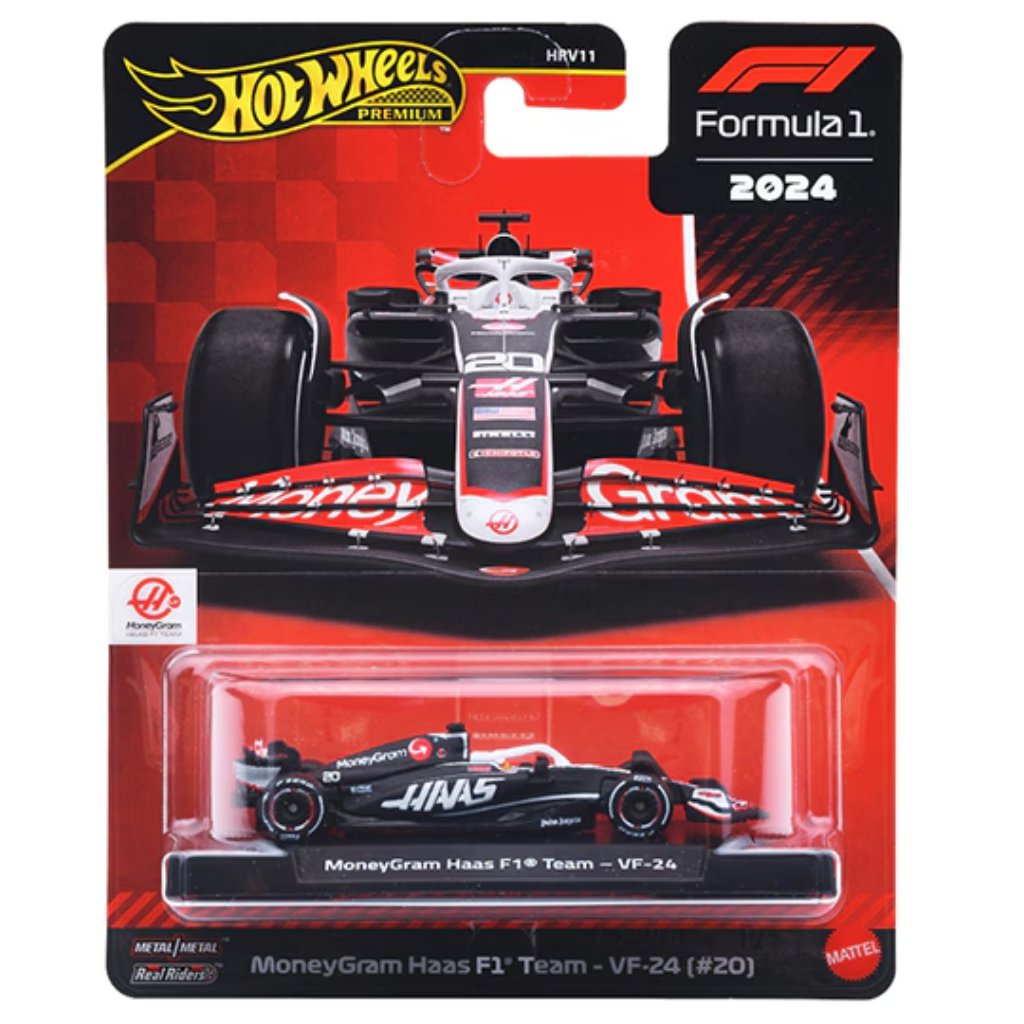 Hot Wheels Formel 1: MoneyGram Haas VF-24 (#20) Modellauto 1/64 - Mattel