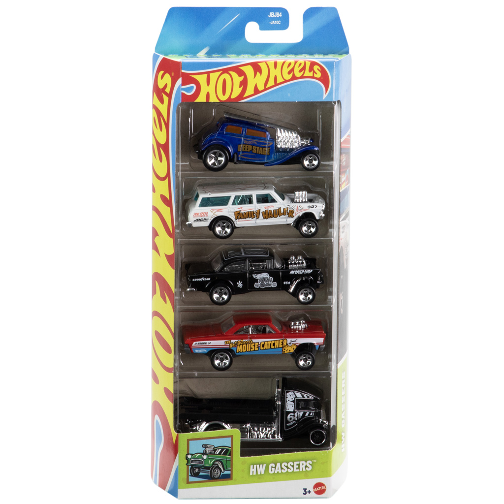 Hot Wheels: Gassers 5er-Auto-Set 1/64 – Mattel