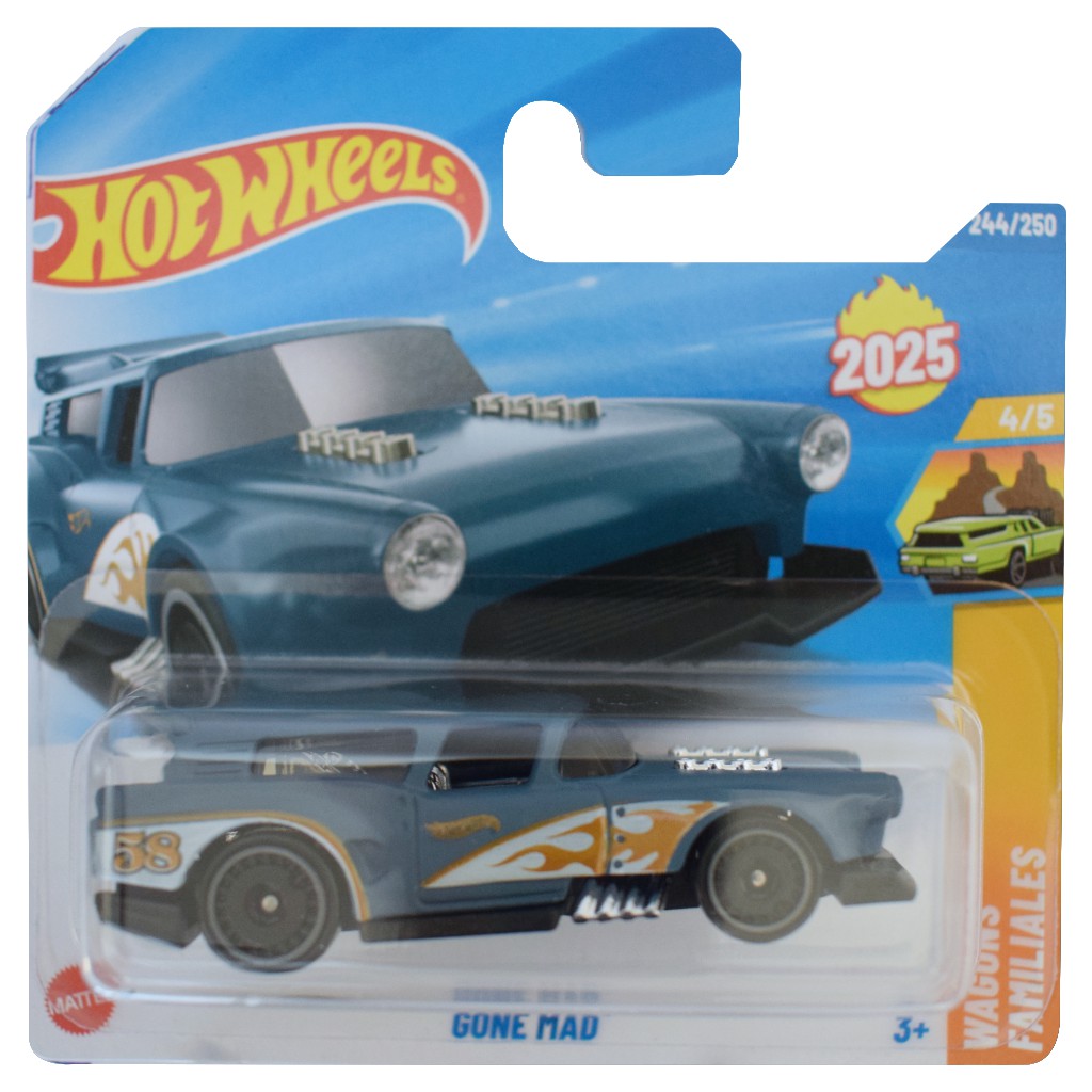 Hot Wheels: Gone Mad blaues Miniaturauto 1/64 - Mattel