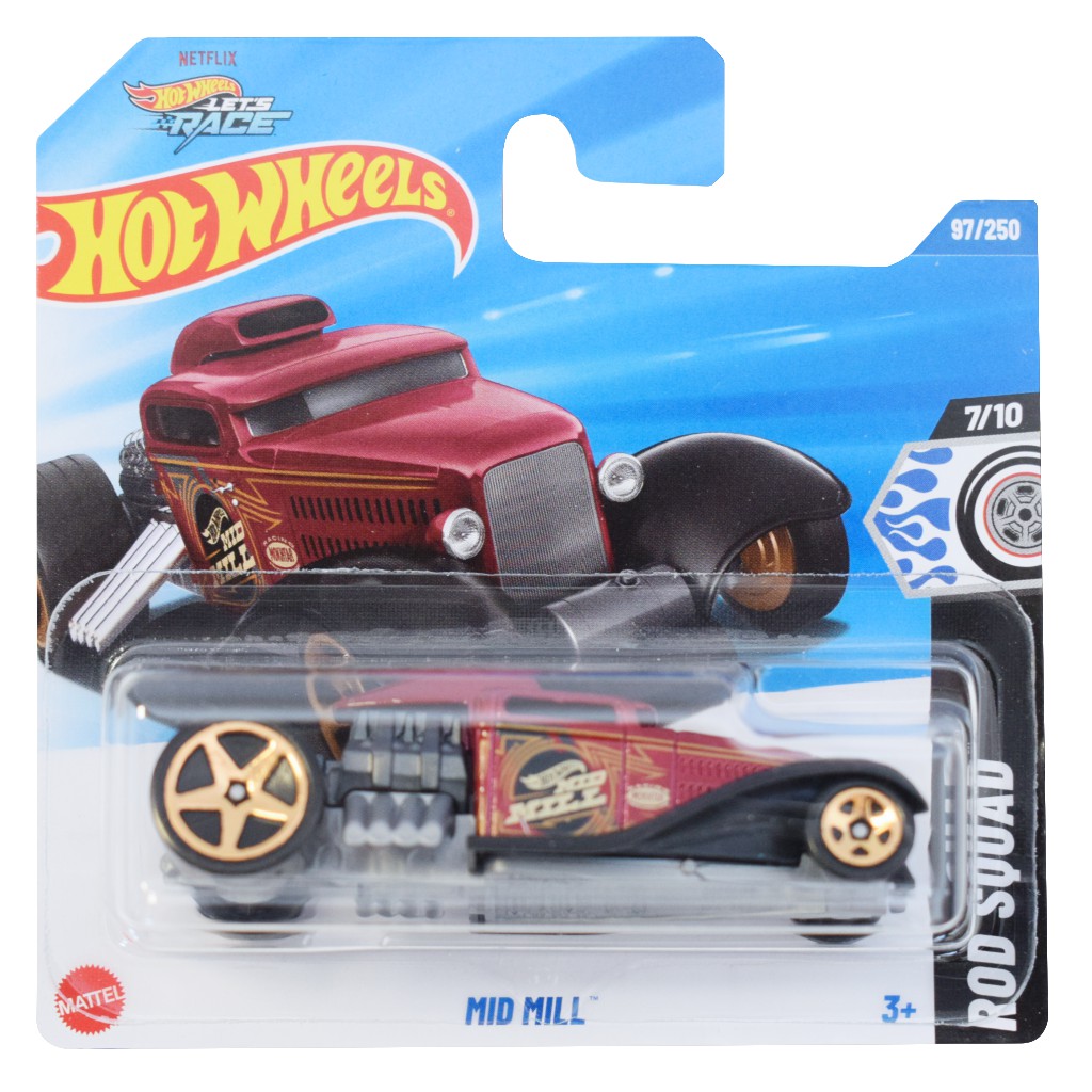 Hot Wheels: Mid Mill bordeaux Spielzeugauto 1/64 - Mattel
