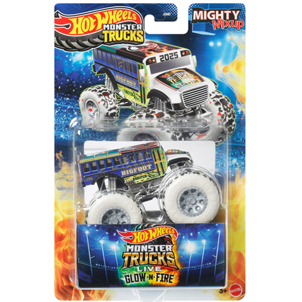 Hot Wheels Monster Trucks: Glow-n-Fire Live Spielzeugauto 1:64 - Mattel