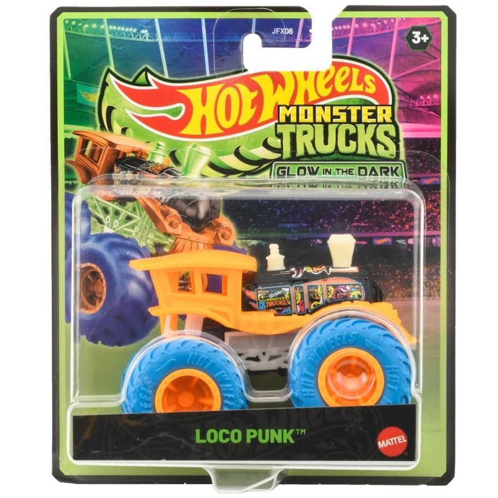 Hot Wheels Monster Trucks Loco Punk leuchtendes Auto 1/64 – Mattel