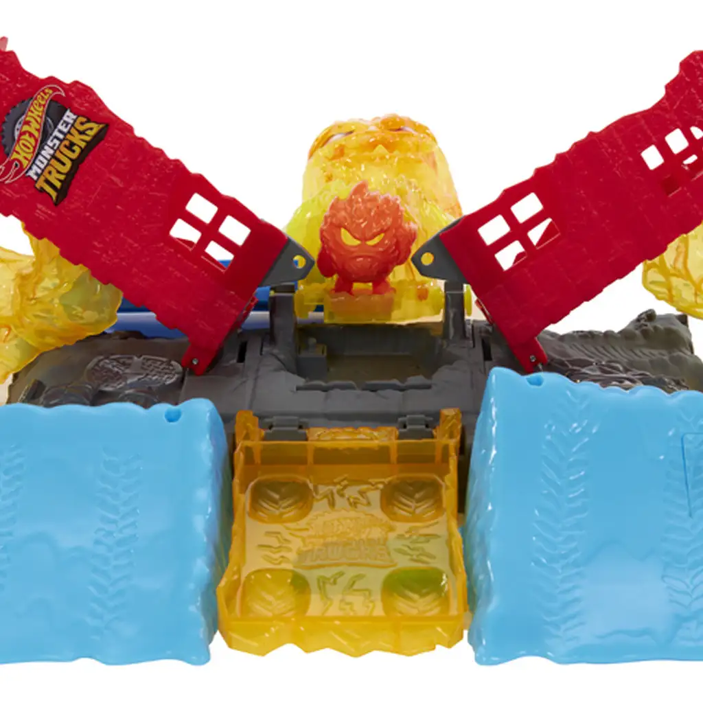 Hot Wheels: Monster Trucks Power Smashers Feuermonster-Trackset - Mattel kép 4