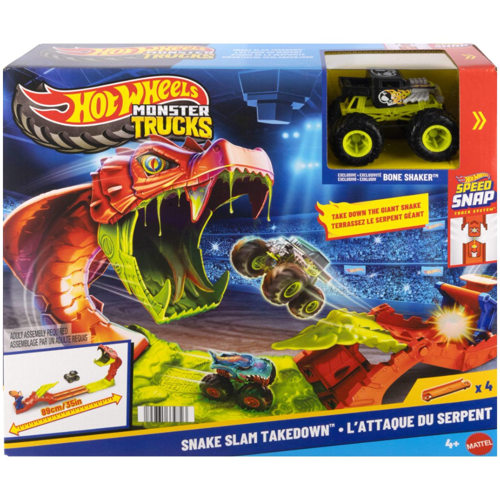 Hot Wheels Monster Trucks: Schlangenbiss-Trackset – Mattel kép 1