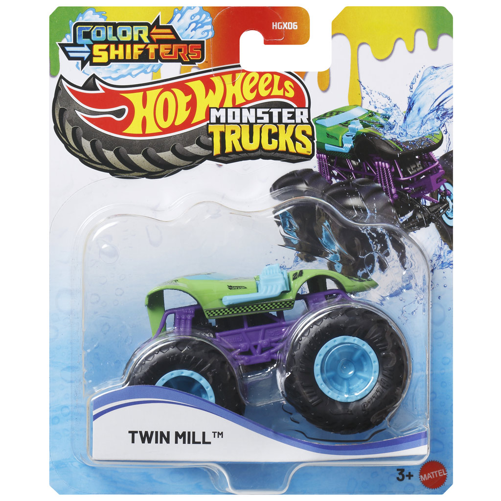 Hot Wheels Monster Trucks: Twin Mill Farbwechsel-Auto 1/64 - Mattel