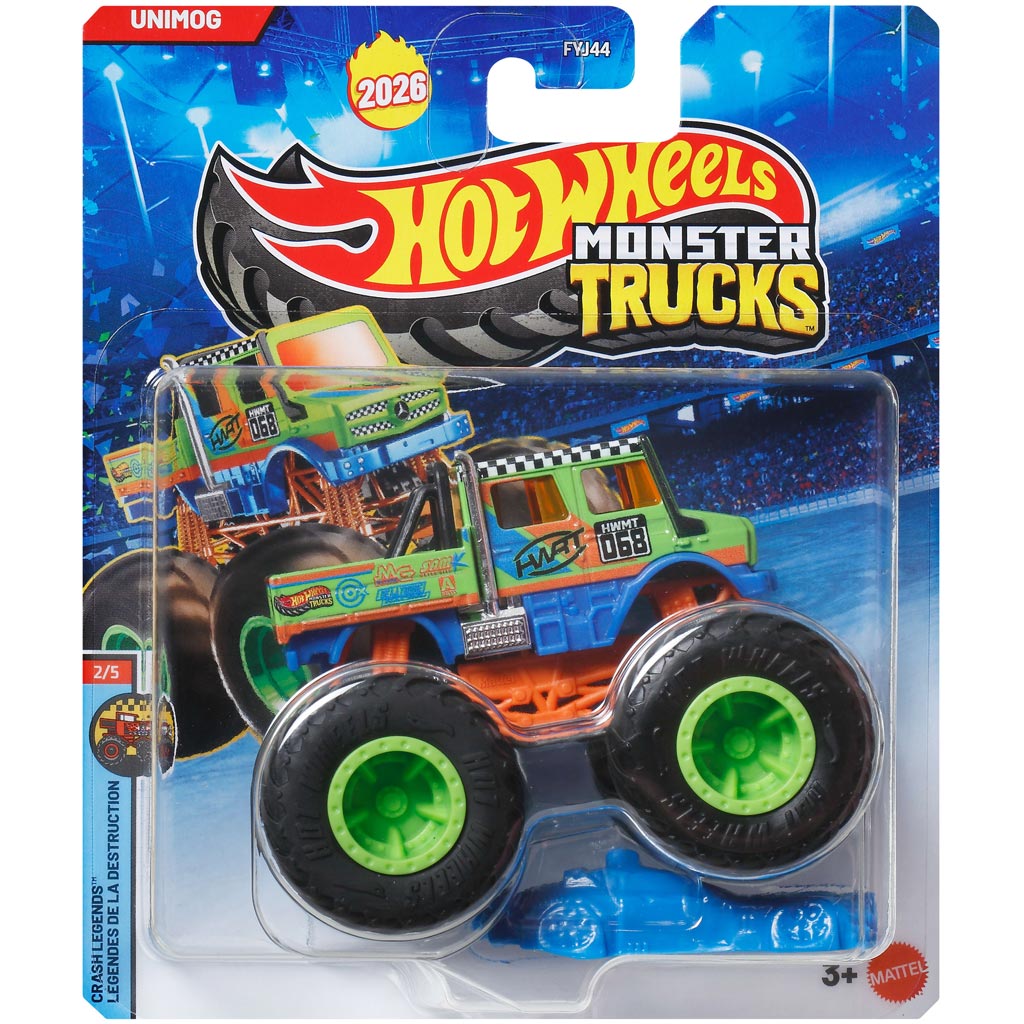 Hot Wheels Monster Trucks: Unimog-Modellauto 1:64 - Mattel