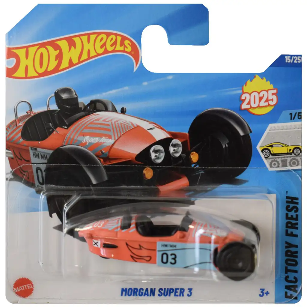 Hot Wheels: Morgan Super 3 Spielzeugauto 1/64 - Mattel