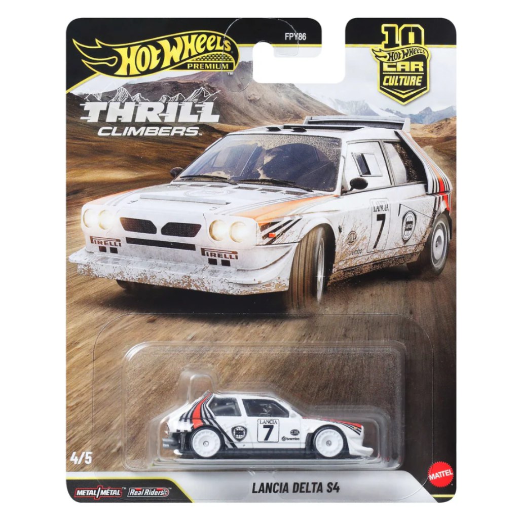 Hot Wheels Premium: Cool-túra Lancia Delta S4 Modellauto im Maßstab 1:64 - Mattel