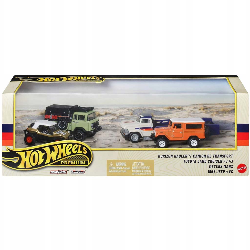 Hot Wheels: Premium Extrem-Abenteurer Spielzeugauto 4er-Pack - Mattel